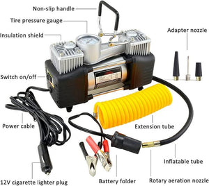 Inflador de Neumáticos Doble Pistón